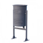 Corbeille 60 litres grise
