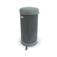 Corbeille Aro + couvercle gris Ral 7011 Corbeille Aro + couvercle gris Ral 7011
