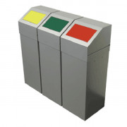 Système de 3 poubelles de tri des déchets SAUBERMANN