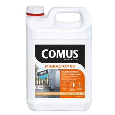 Hydrofuge carrelage, dalles, calcaires, briques COMUS® MIGRASTOP® 08