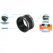Raccord flexible étanche 85-100 mm pour canalisations, EPDM et inox