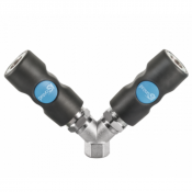 Distributeur fixe à 2 directions fileté femelle cylindrique
