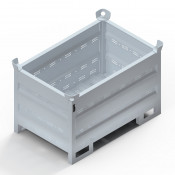 Bac de transport et de stockage galvanisé 1200 x 800 x 780 mm
