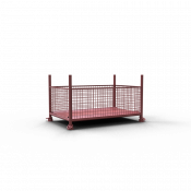 Box-palette à treillis 1,43m x 0,87m x 0,70m, peint ou galvanisé