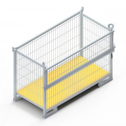 Caisse-palette de chantier grillagée manutentionable Doka 1700 x 800 x 1130 mm