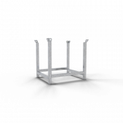 Palette empilable pour bornes-fontaines, traverses et trépieds – structure tube carré 60 × 60 mm