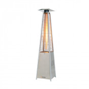 Pyramide chauffante inox avec tube quartz mobile sur roues - 13 KW