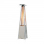 Pyramide chauffante inox avec tube quartz mobile sur roues - 13 KW