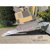 Rampe de chargement aluminium 1.5 t à 5 t - mini-pelles, engins lourds - la paire