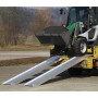 Rampe de chargement aluminium 2.1 t à 5.2 t - engins chenillés - la pièce
