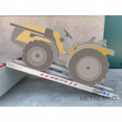 Rampe de chargement aluminium 2.3 t à 6 t - mini-pelles, engins lourds - la paire