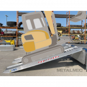Rampe de chargement aluminium 4.1 t à 10 t - pelles, engins lourds - la paire