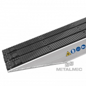 Rampe de chargement revêtement caoutchouc aluminium 4.1 t à 26.3 t - la paire