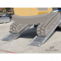 Rampe de chargement robuste aluminium 5.1 t à 12 t - tracteurs, pelleteuses - la paire