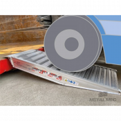 Rampe courte de franchissement aluminium 1.2 t à 12 t - franchissement dénivelés - la paire