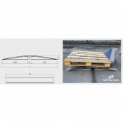 Rampe d'accès type pont aluminium 150 kg à 1 t - franchissement tuyauteries, câbles - la pièce