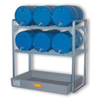 Rayonnage de rétention pour fûts de 60L Rayonnage de rétention pour fûts de 60L