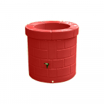 Cuve décorative imitation puits 340 L, rouge, orange ou jaune