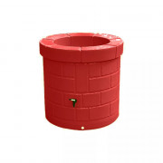 Cuve décorative imitation puits 340 L, rouge, orange ou jaune