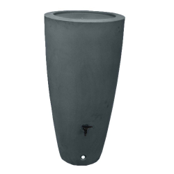 Récupérateur d'eau de pluie 200 L,  gris, noir, taupe ou bleu foncé