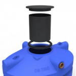 Rehausse Télescopique h. 700mm x Ø 600mm + Couvercle + Joint pour Cuve à Eau - DS PLASTICS