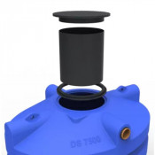 Rehausse Télescopique h. 700mm x Ø 600mm + Couvercle + Joint pour Cuve à Eau - DS PLASTICS
