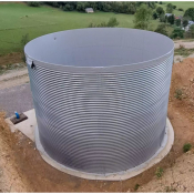 Réservoir d'eau en acier galvanisé 199m3 - Ø 14m
