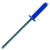Rivets tête plate laquée bleu Ø 4.0 Rivets tête plate laquée bleu Ø 4.0