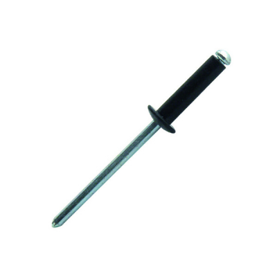Rivets tête plate laquée noir RAL 9005 Ø 3.2