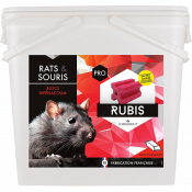 Bloc appât rondenticide à base de difénacoum RUBIS BLOC