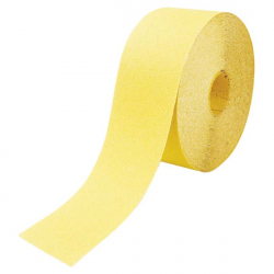 Rouleau papier corindon jaune ponçage manuel et machine 115 mm