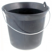 Seau de maçon noir polyéthylène de 12 L et 20 L