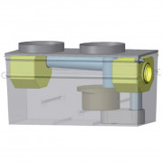 Séparateur à hydrocarbures en acier avec ByPass 8 L/s  - 800 L