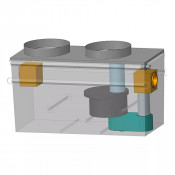Séparateur à hydrocarbures en acier sans ByPass 6 L/s  - 600 L