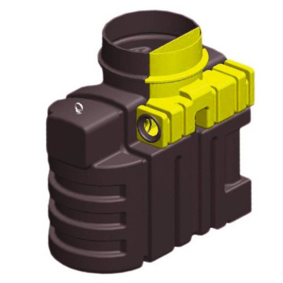 Séparateur d'hydrocarbures en PE avec ByPass 3 L/s - 310 L
