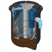 Séparateur hydrodynamique 5 à 25 L/s TRITHON enterré de SIMOP