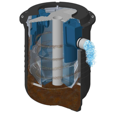 Séparateur hydrodynamique 5 à 25 L/s TRITHON enterré de SIMOP
