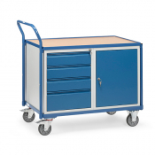 Servantes d'atelier 300 Kg avec 1 placard et 4 tiroirs