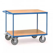 Servantes d'atelier jusqu'à 600 kg avec 2 plateaux en bois