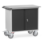Servantes d'atelier pour charge de 400 kg avec placard à 2 portes