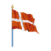 Drapeau de pays d'Union Européenne Danemark