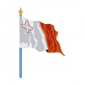 Drapeau de pays d'Union Européenne Malte
