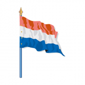Drapeau de pays d'Union Européenne Pays-Bas