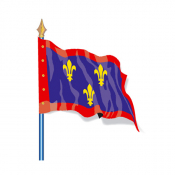 Drapeau de province historique Anjou