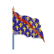 Drapeau de province historique Bourbonnais