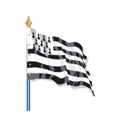 Drapeau de province historique Bretagne