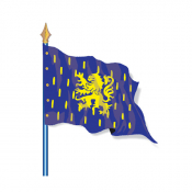 Drapeau de province historique Franche-Comté