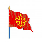 Drapeau de province historique Languedoc