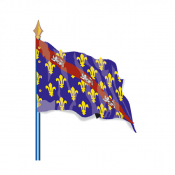 Drapeau de province historique Marche