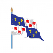 Drapeau de province historique Picardie